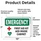 Signmission First Aid Kit AED Inside Cabinet With Symbol, 10 in W x Rectangle, Vinyl Decal OS-2PACK-EM-D-710-L-10369 - alternate 2